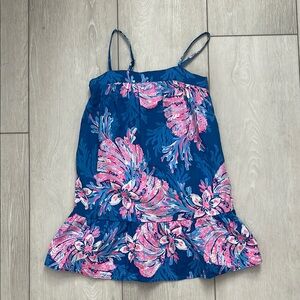 Lilly Pulitzer Kids Casual Dress in Blue and Pink SZ M (6/7)